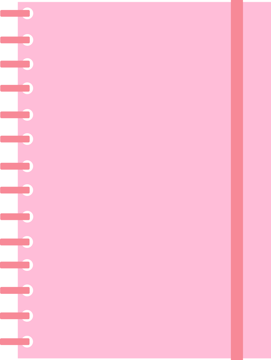 Pink Notebook Illustration